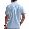  Stylish V-Neck Polo Shirt for Men - Perfect for Summer Outings and Casual Events by Inlyline