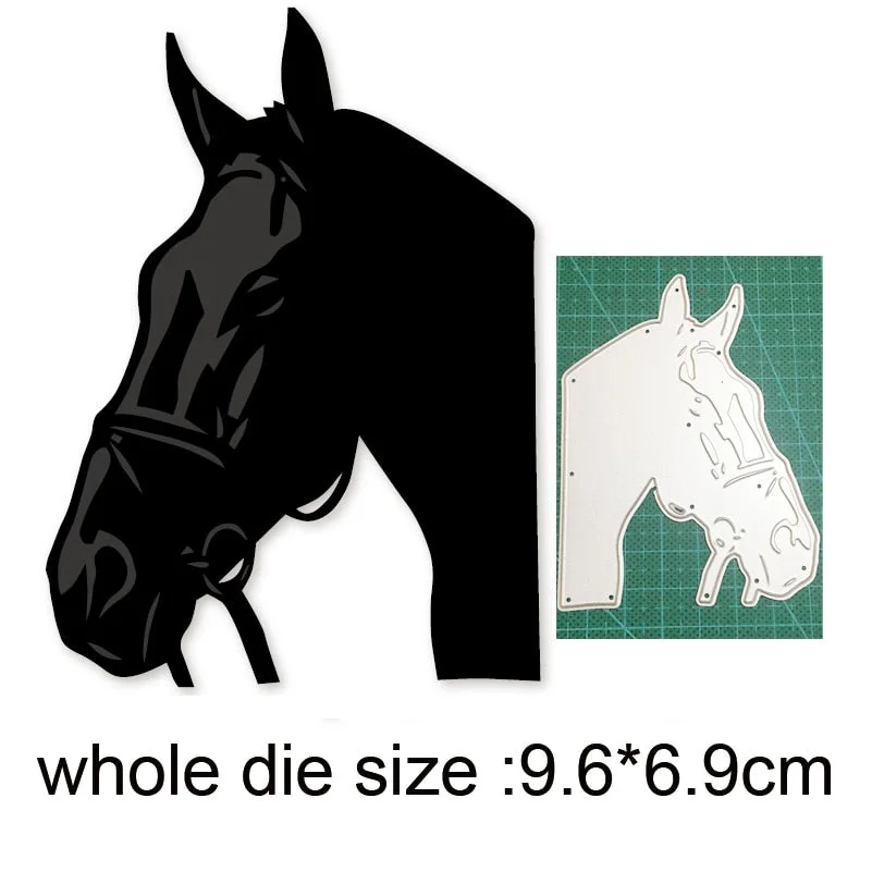 Crafts Metal Cutting Dies Cut Die Mold man Woman Riding Horse Decoration Scrapbooking Dies Knife Mould Blade Punch Stencils Dies