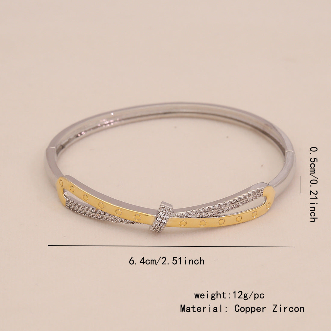 Gold Heart Bracelet Snake-Shaped Leopard Head Copper Micro-Inlaid Bracelet Exclusive For B636