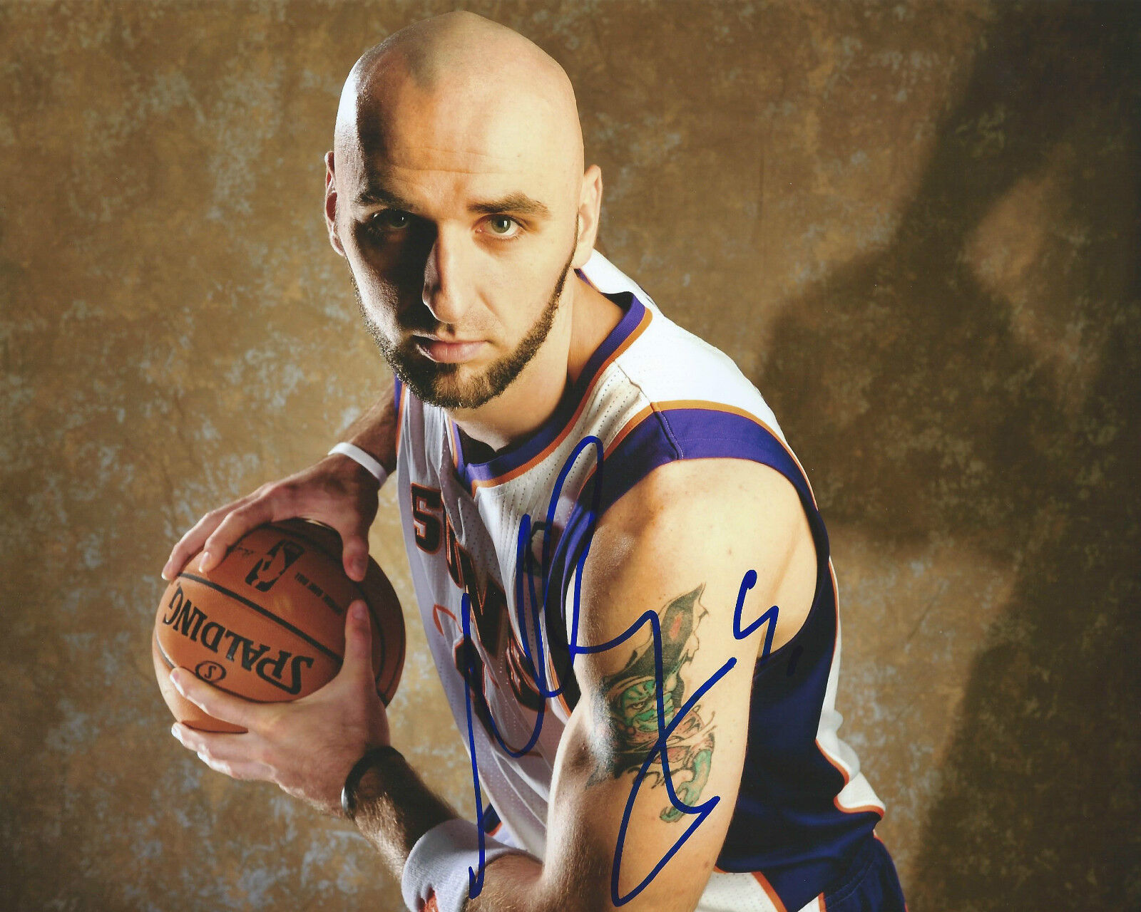 Marcin Gortat *PHOENIX SUNS* Signed 8x10 Photo Poster painting COA GFA