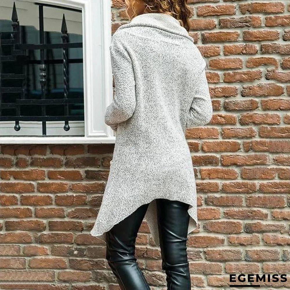 Autumn Zipper Long Fluffy Sweatshirt | EGEMISS