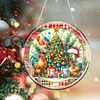 Diamond Painting Acrylic Christmas Tree Chicken Diamond Art Pendant Wall Decor
