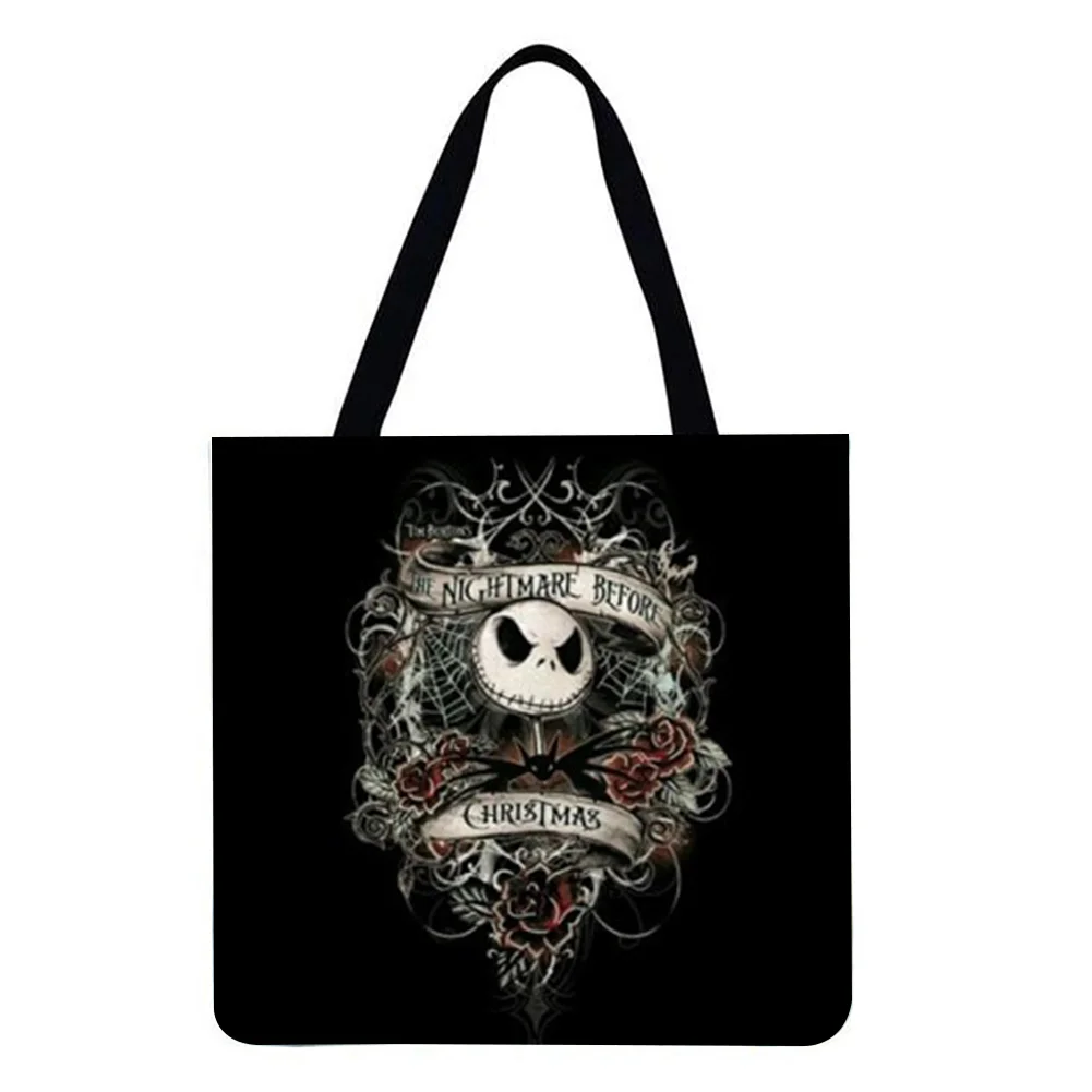 Linen Tote Bag -  Halloween