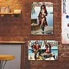 2pcs - Captain Morgan Girl- Vintage Metal  Signs(12*16Inch)-Pin-up-girls