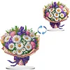 (US Local)Flower Double Sided Effect Table Top Diamond Painting Desktop Ornaments Kit (Daisy)