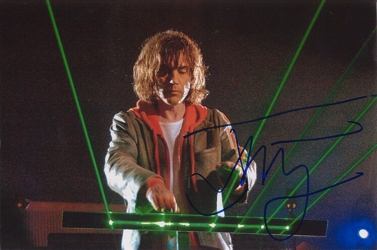 Jean-Michel Jarre genuine autograph 5x7 Photo Poster painting signed In Person composer produce