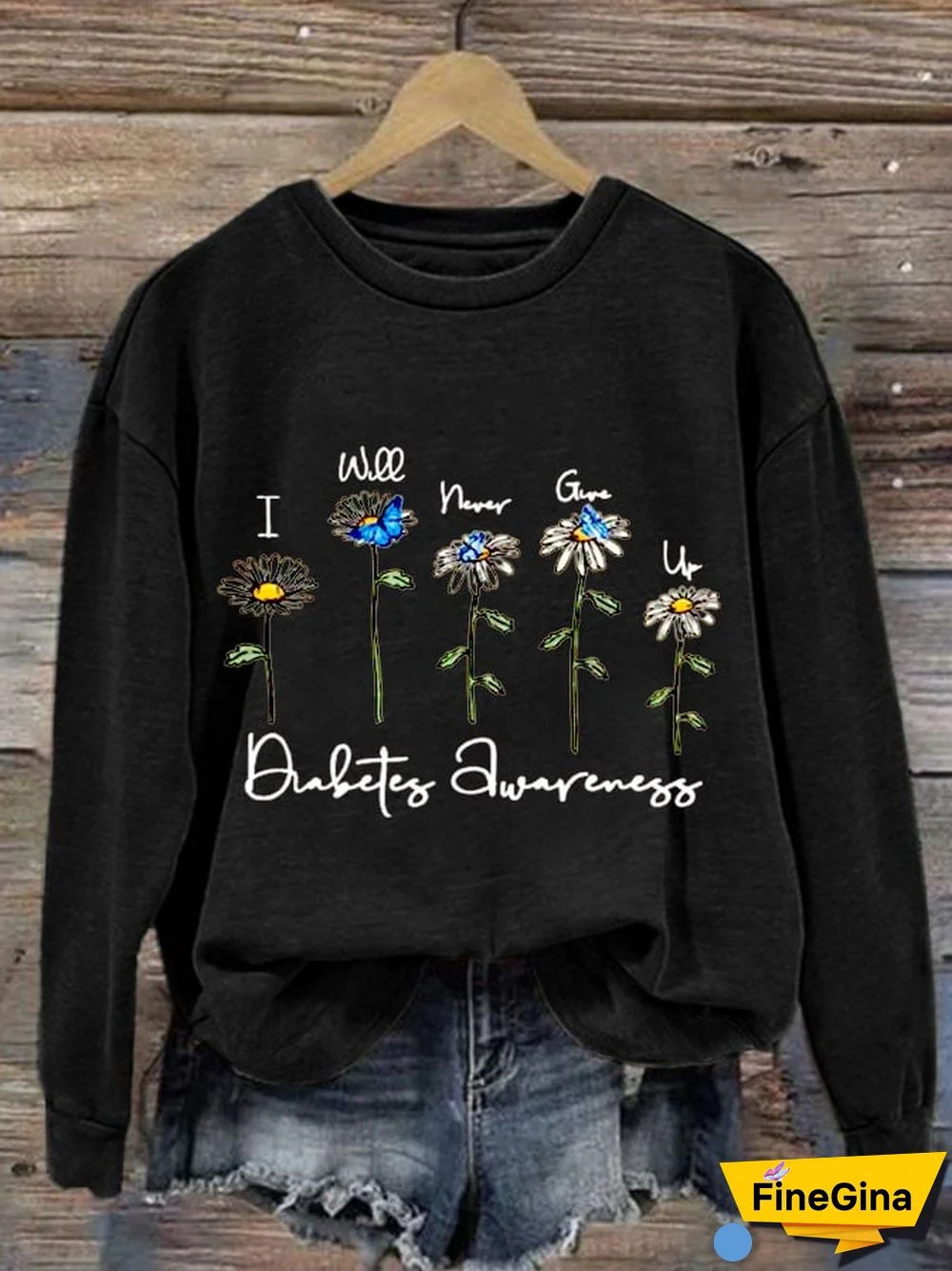 Women's Diabetes Awareness Casual Sweatshirt