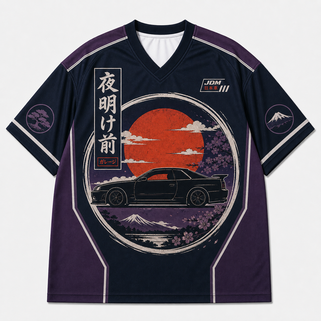 Techwear JDM Racing 014 SINGLE V1 Short Sleeve Jersey