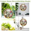 (US Local)Acrylic Fountain Flowers DIY Hanging Diamond Art Kits Wall Door Decor