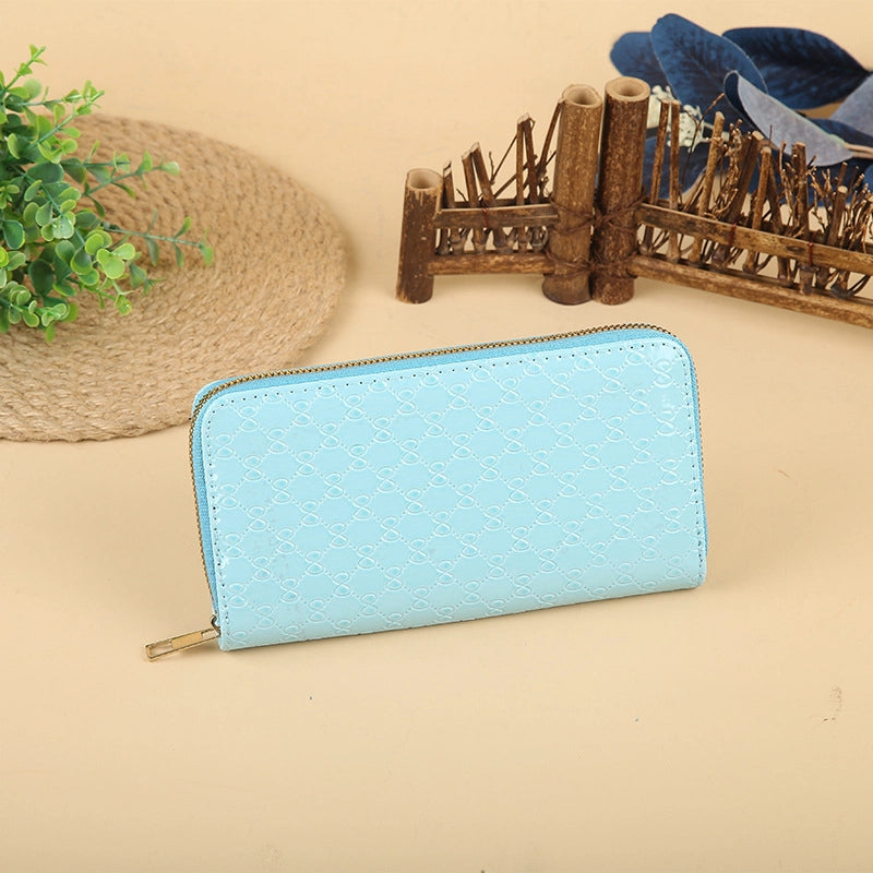 Unisex Solid Color Pu Leather Side Zipper Wallets