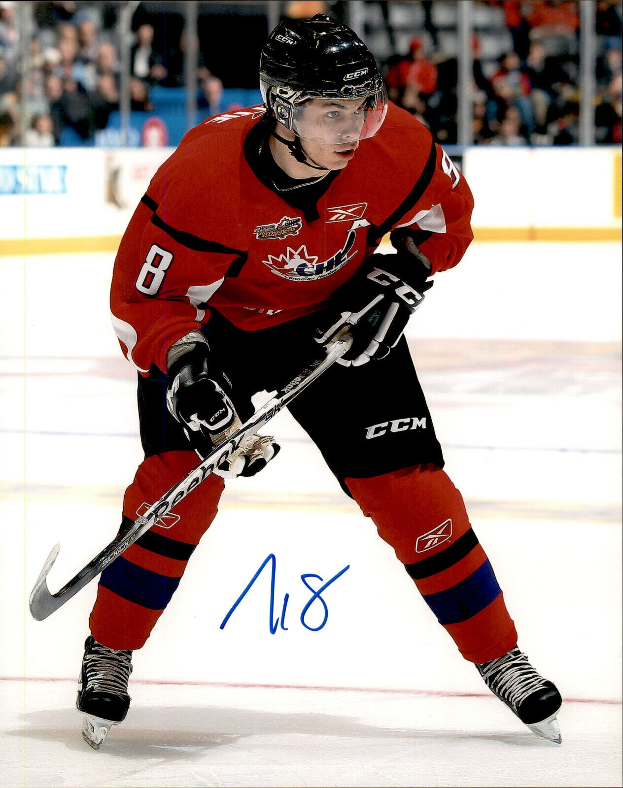 Ty Rattie SIGNED 8x10 Photo Poster painting CHL TOP PROSPECTS GAME / EDMONTON OILERS