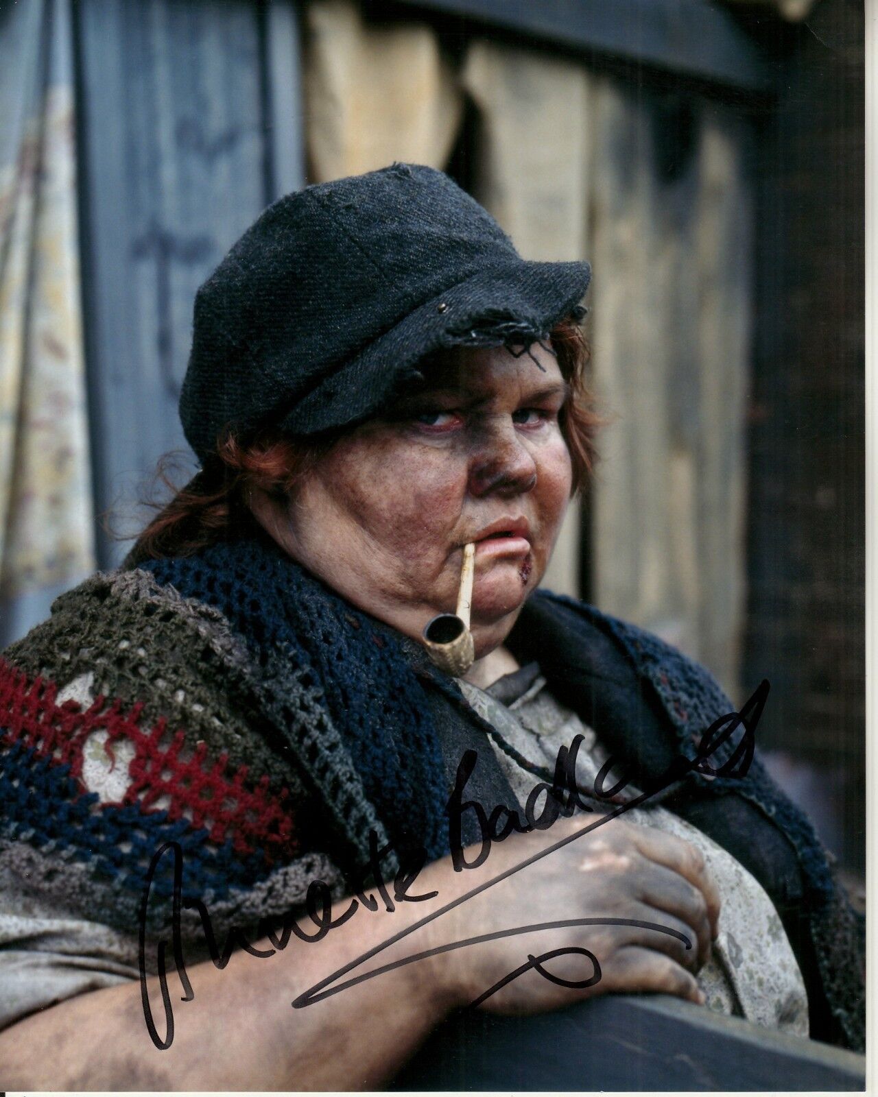 ANNETTE BADLAND hand-signed JABBERWOCKY 8x10 uacc rd coa PIPE-SMOKING GRISELDA