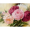 Peony - 18CT Stamped Cross Stitch - 50*40cm - Flower