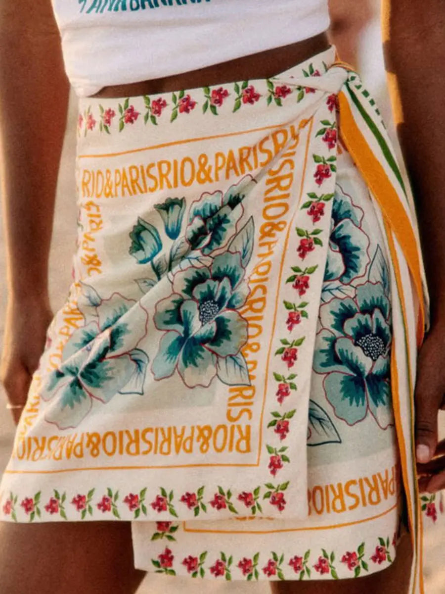 Floral Print Skirt