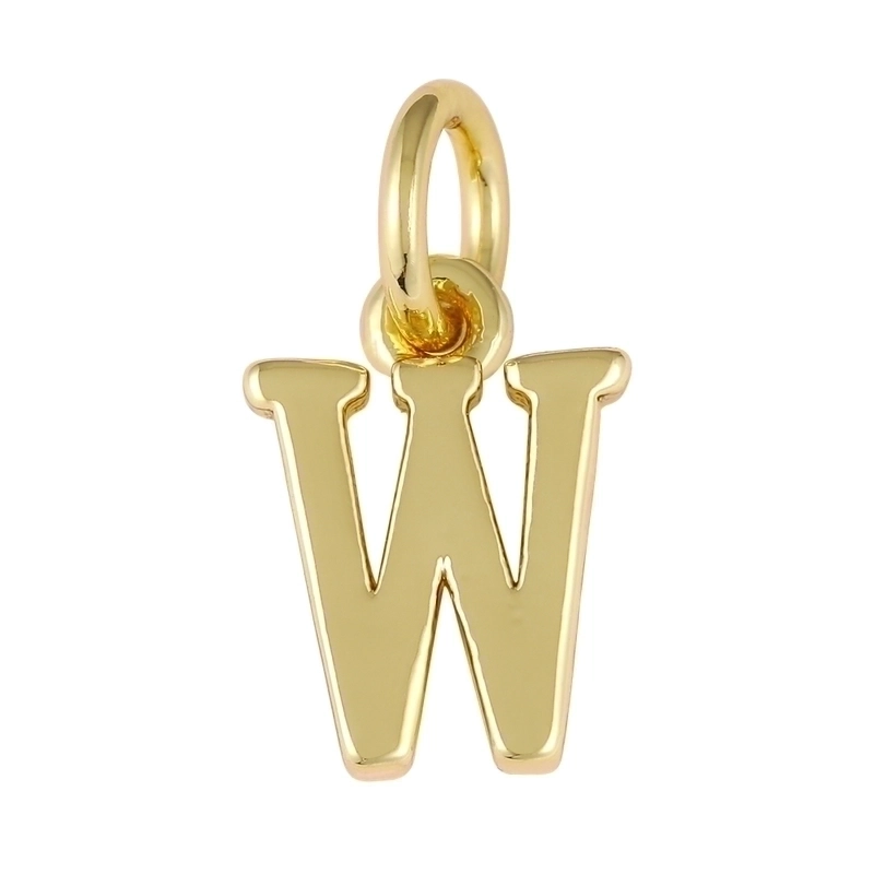 1 Piece Copper Letter Pendant