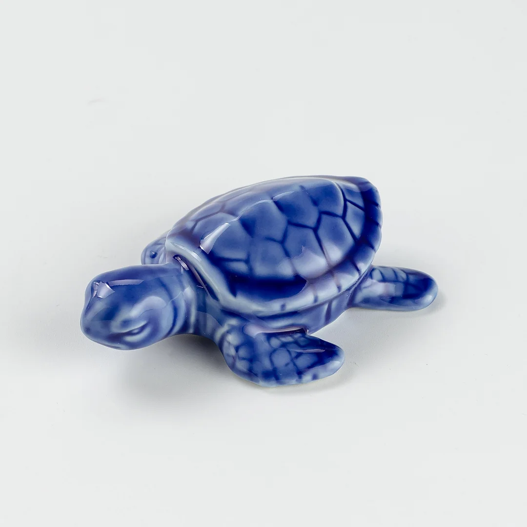2 Baby Sea Turtle Porcelain Toilet Bolt Covers