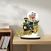 DIY Mickey Mouse Diamond Painting Single-sided Wooden Desktop Ornaments