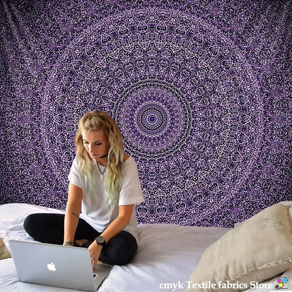 Hot New Indian Mandala Tapestry Hippie Home Decorative Wall Hanging Bohemia Beach Mat Yoga Mat Bedspread Table Cloth 210x148CM
