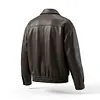 Men's Stylish Leather Jacket Casual Zip Up Biker Outerwear Coat Cropped Style by Inlyline