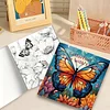 3PCS Butterfly Coloring Book Set Mindfulness Art Books for Adults 