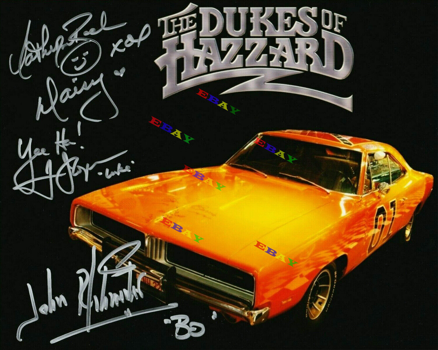 WOPAT BACH SCHNEIDER DUKES HAZZARD Autographed 8x10 Signed Photo Poster painting REPRINT