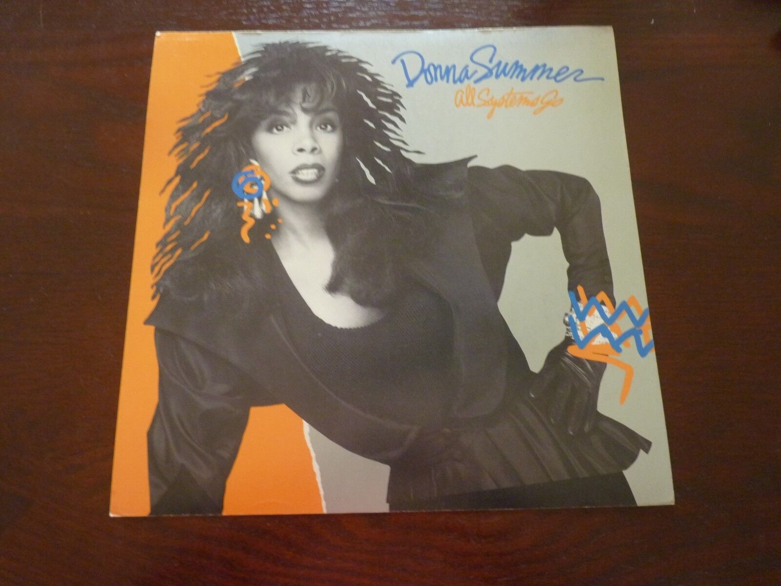 Donna Summer All Systems Go LP Record Photo Poster painting Flat 12X12 Poster