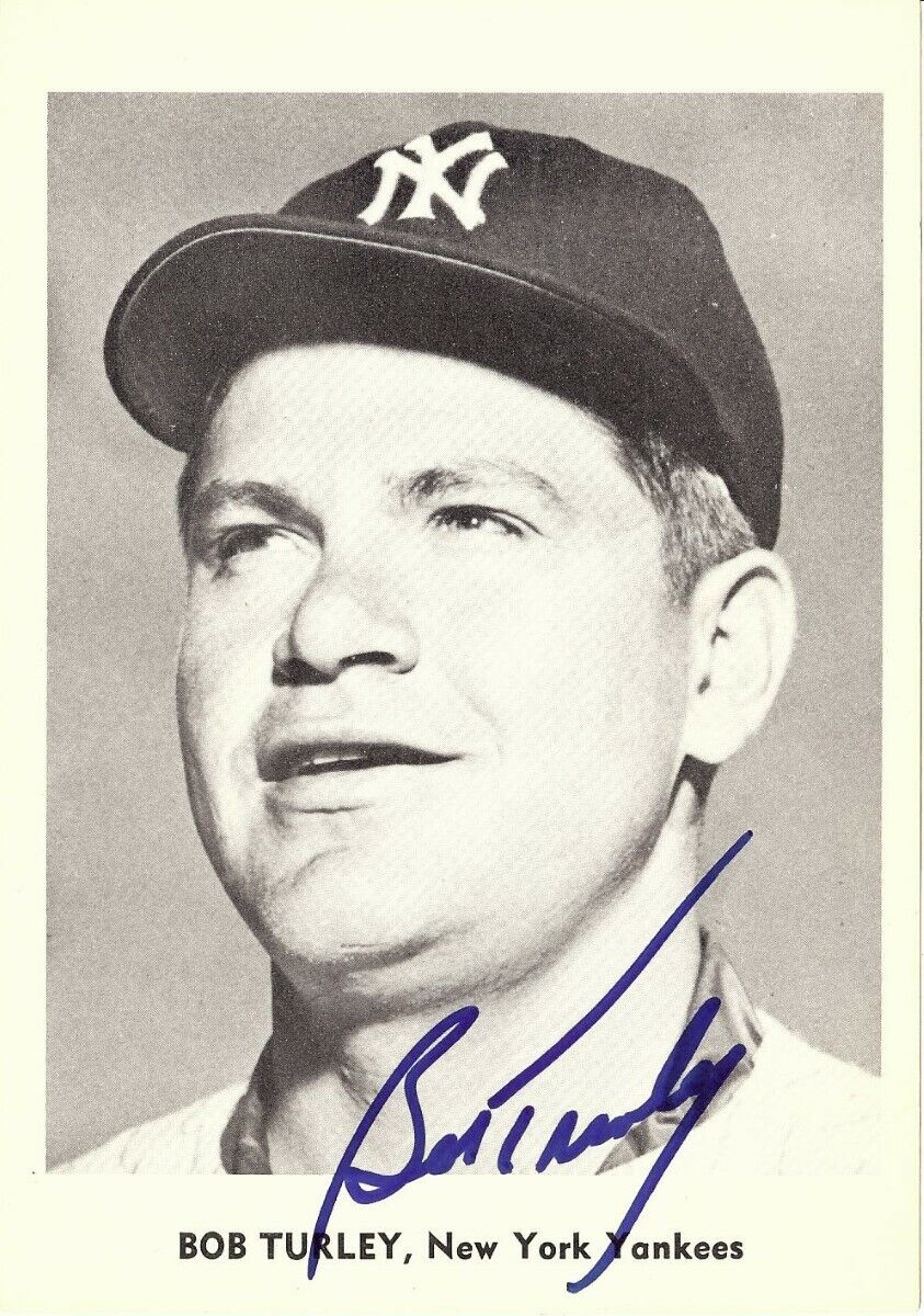 Bob Turley Signed Autographed 5X7 Photo Poster painting Jay Publishing New York Yankees COA C