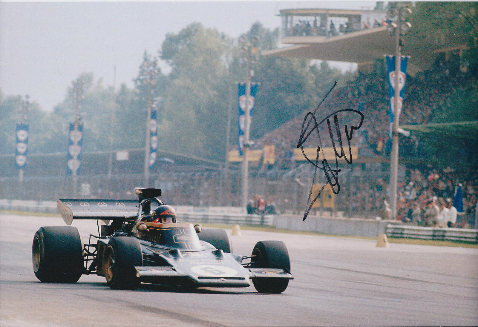 Emerson FITTIPALDI Autograph SIGNED LOTUS Grand Prix 12x8 Photo Poster painting AFTAL COA