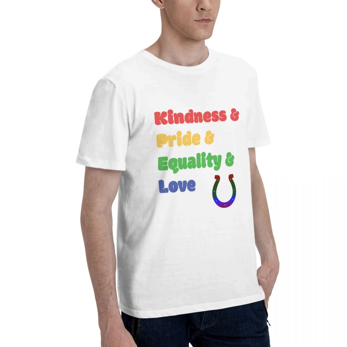 Indianapolis Colts Colorful LGBT Men's Cotton Shirt
