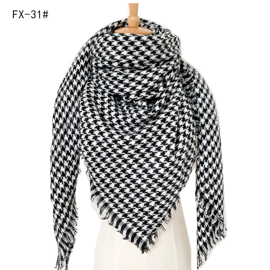 Plaid Pashmina Scarf Winter Scarf For Women