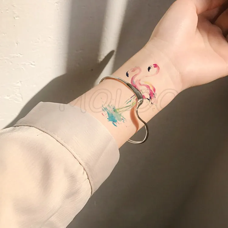 Water Transfer Sexy Tattoo Swallow Bird Tattoo Body Art Waterproof Temporary Fake Flash Tattoo for Man Woman Kid 10.5*6cm