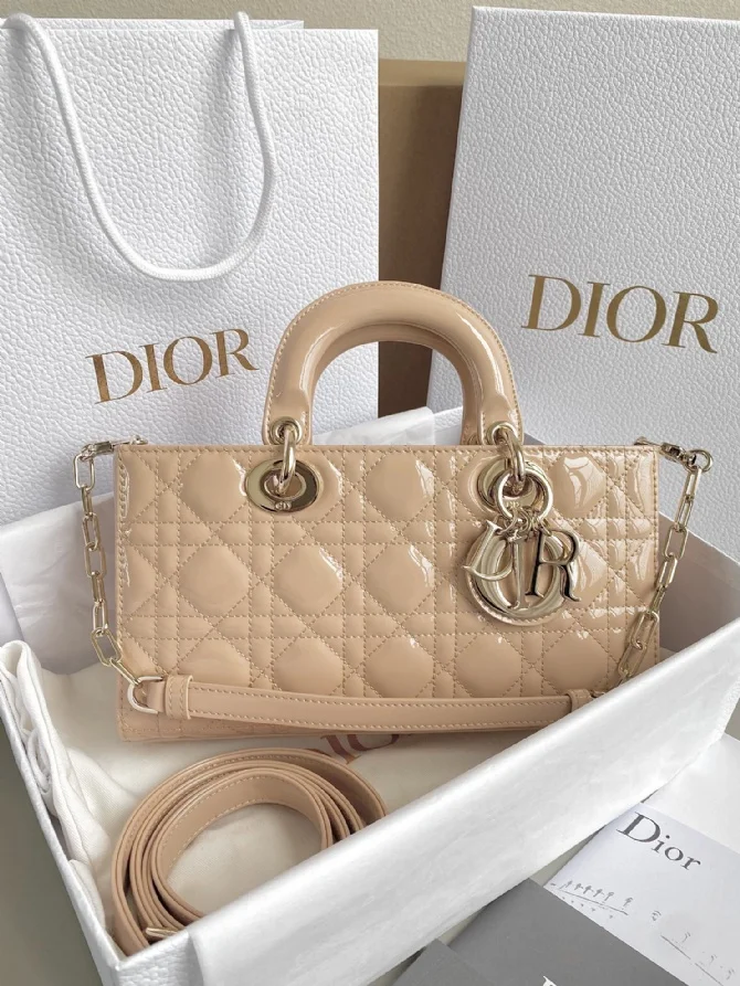 Dior_D-joy_bag漆皮款沙粉小號_22.5cm_-