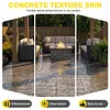 [US Local Warehouse] Concrete Texturing Skin 24x24in Concrete Stamps Mats Set 5 PCS Polyurethane Stamp Stone Tile Texture Mat for Walls/Floors