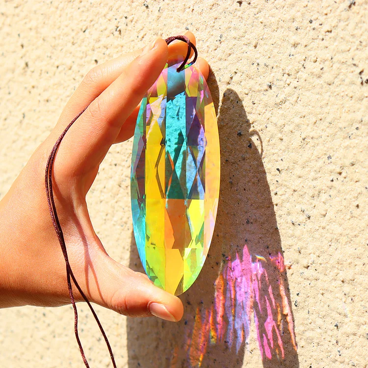 Crystals Prism Rainbow Maker Hanging Light Catcher Pendant Craft Decor (H)