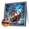 Diamond Painting-DIY Full Round Drill Maritime Sailing