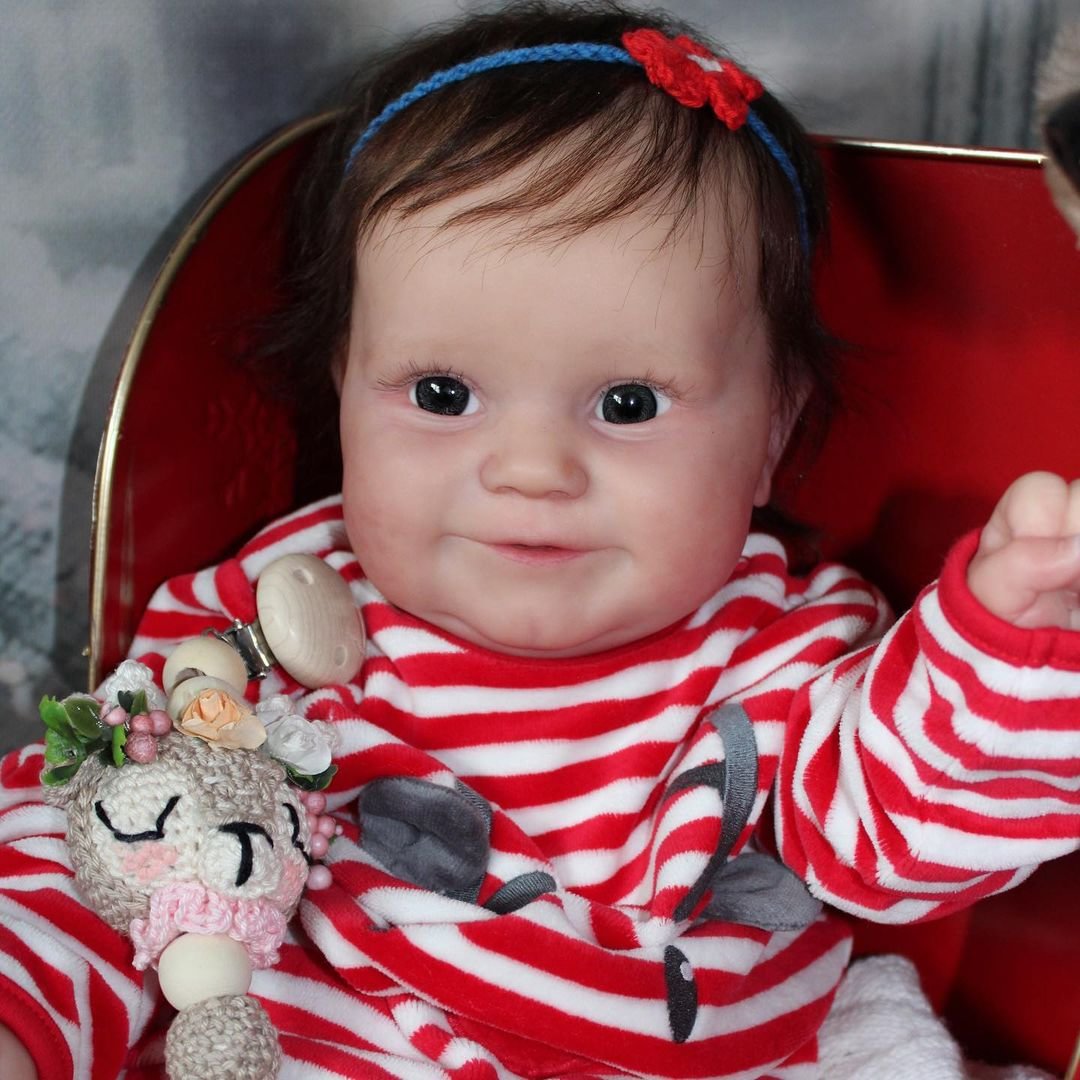 [Christmas Specials]20" Handmade Real Lifelike Silicone Vinyl Reborn Baby Girl Phyllis,With Heartbeat💖 & Sound🔊