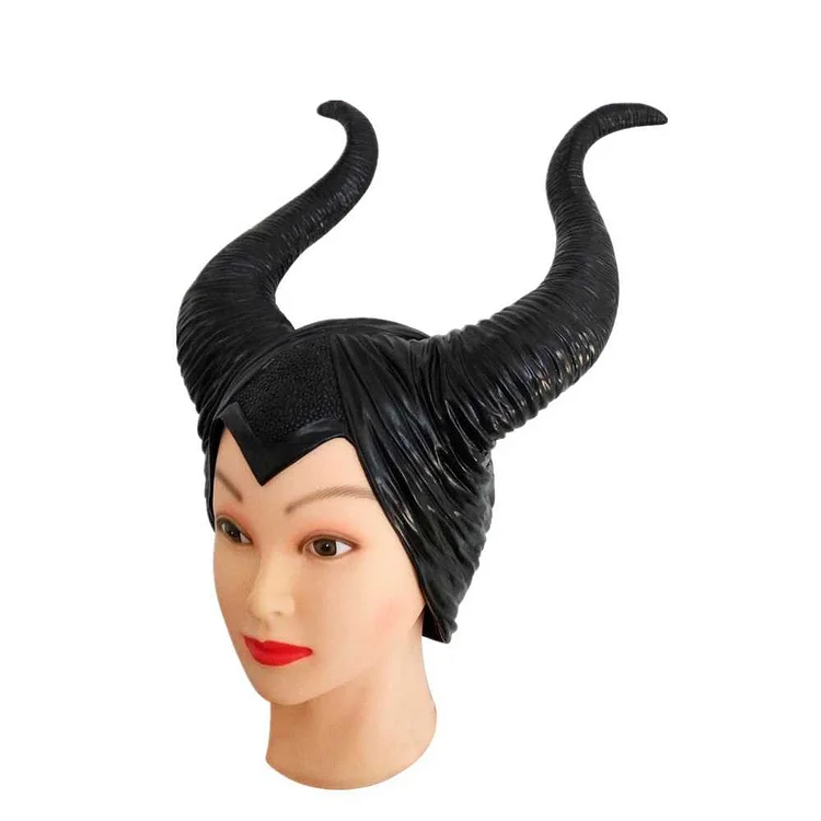 Maleficent Costume Headpiece Halloween Witches Horn-elleschic