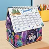 5D/DIY Kalender Kristallmalerei Schreibtisch Kalender Kit Heimdekoration (Wolf)