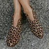 Women Spring Ankle Boots Sexy Leopard Casual Plus Size Shoes