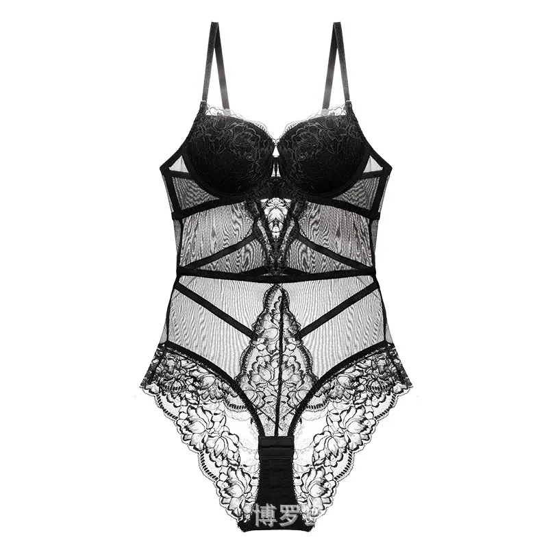 Churchf Gathering Body Body With Bra Clairvoyation Sexy Lace Thin Tight Body Integrated Pure Want To Close The Underwear