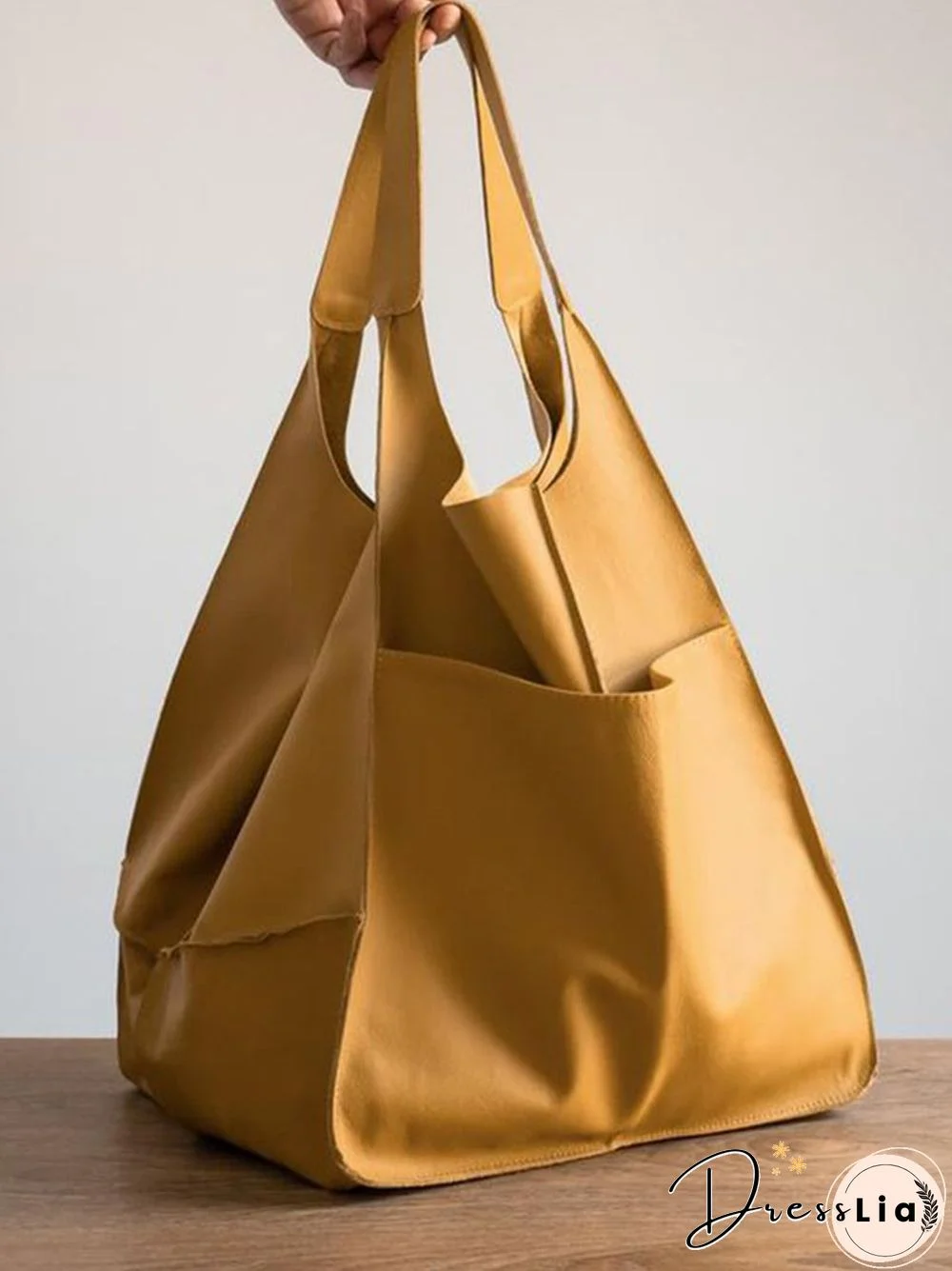 Brown Leather Womens Tote Bags School Handbags