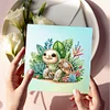6pcs DIY Garden Animal Special Shape Diamond Painting Card