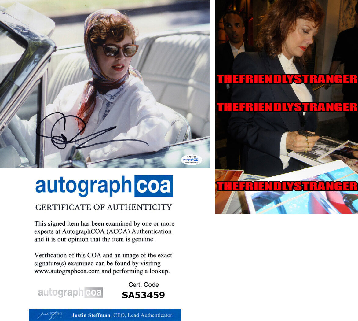 SUSAN SARANDON signed THEMLA & LOUISE