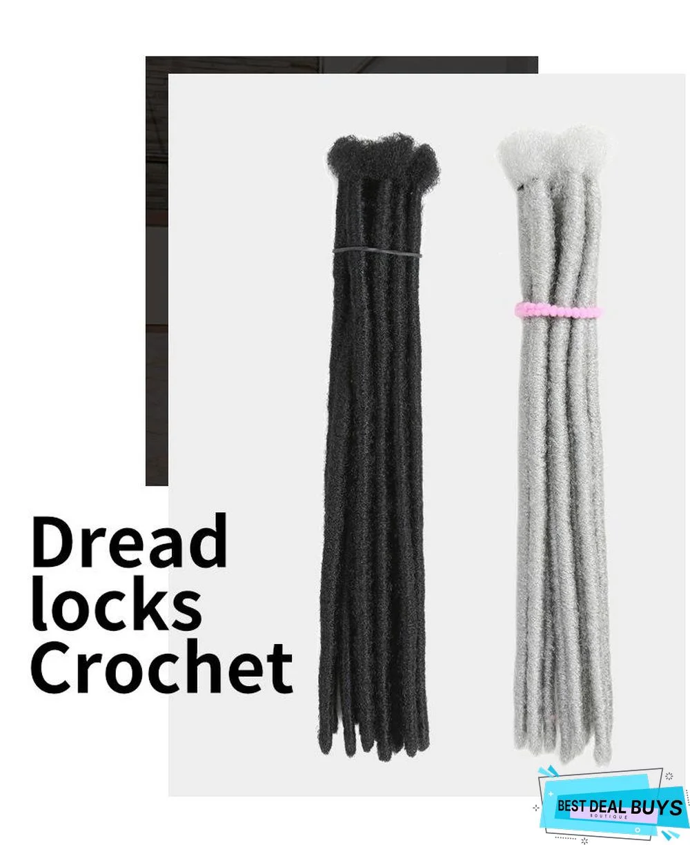 Men's Space Silk Reggae Pigtails 20Cm/30Cm Monochrome/Bicolor African Pigtails Wig