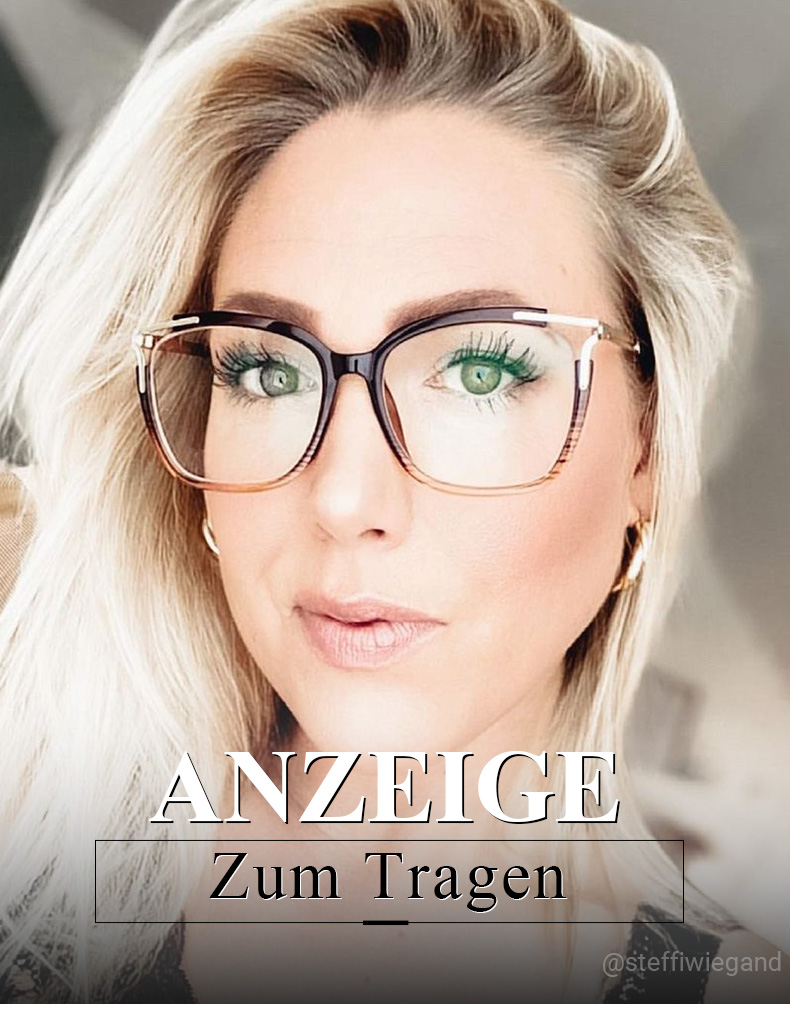 Nuriama Braun Kristall Cateye Brille