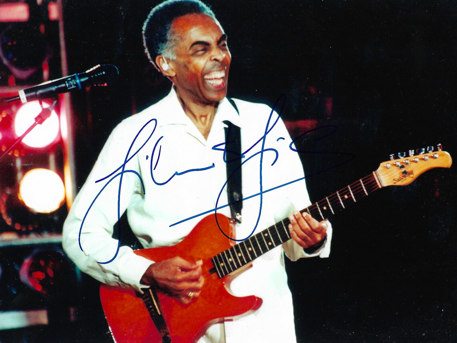 Gilberto Gil signed 8x11 inch Photo Poster painting autograph