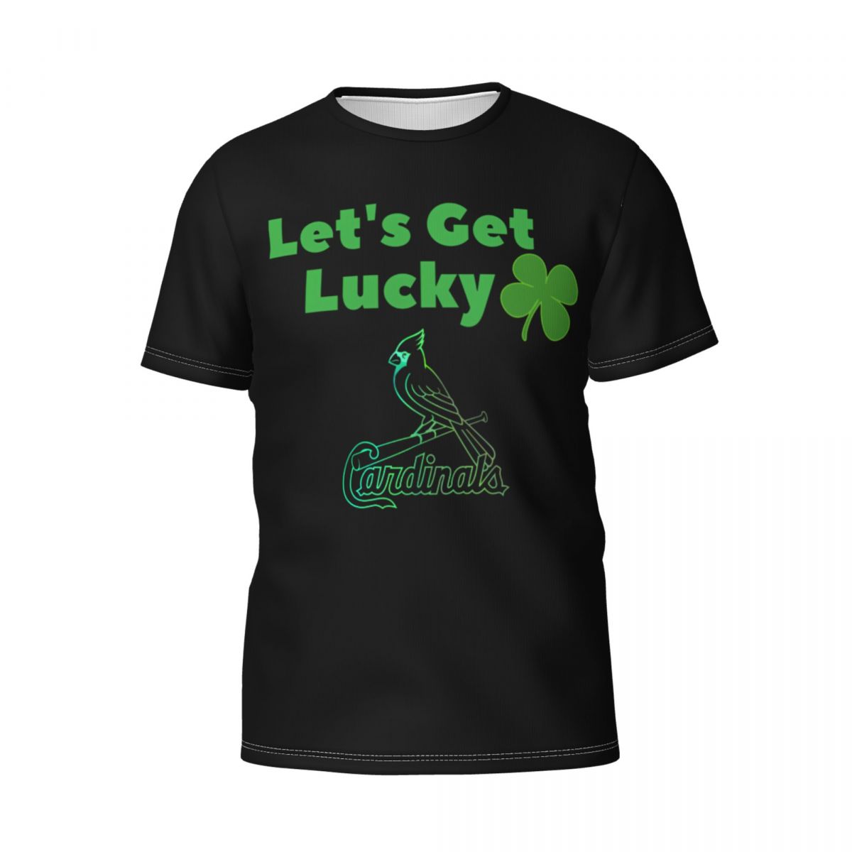 St. Louis Cardinals Get Lucky Clover St. Patrick's Day Printed Men's T-Shirt
