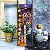 Interstellar DIY 3D Puzzles Wooden DIY Book Nook with Sensor Light