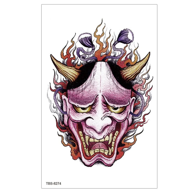 Waterproof Temporary Tattoo Sticker Lion Wolf Tiger Forest Tattoos Girl Mermaid Body Art Arm Fake Sleeve Tatoo Women Men