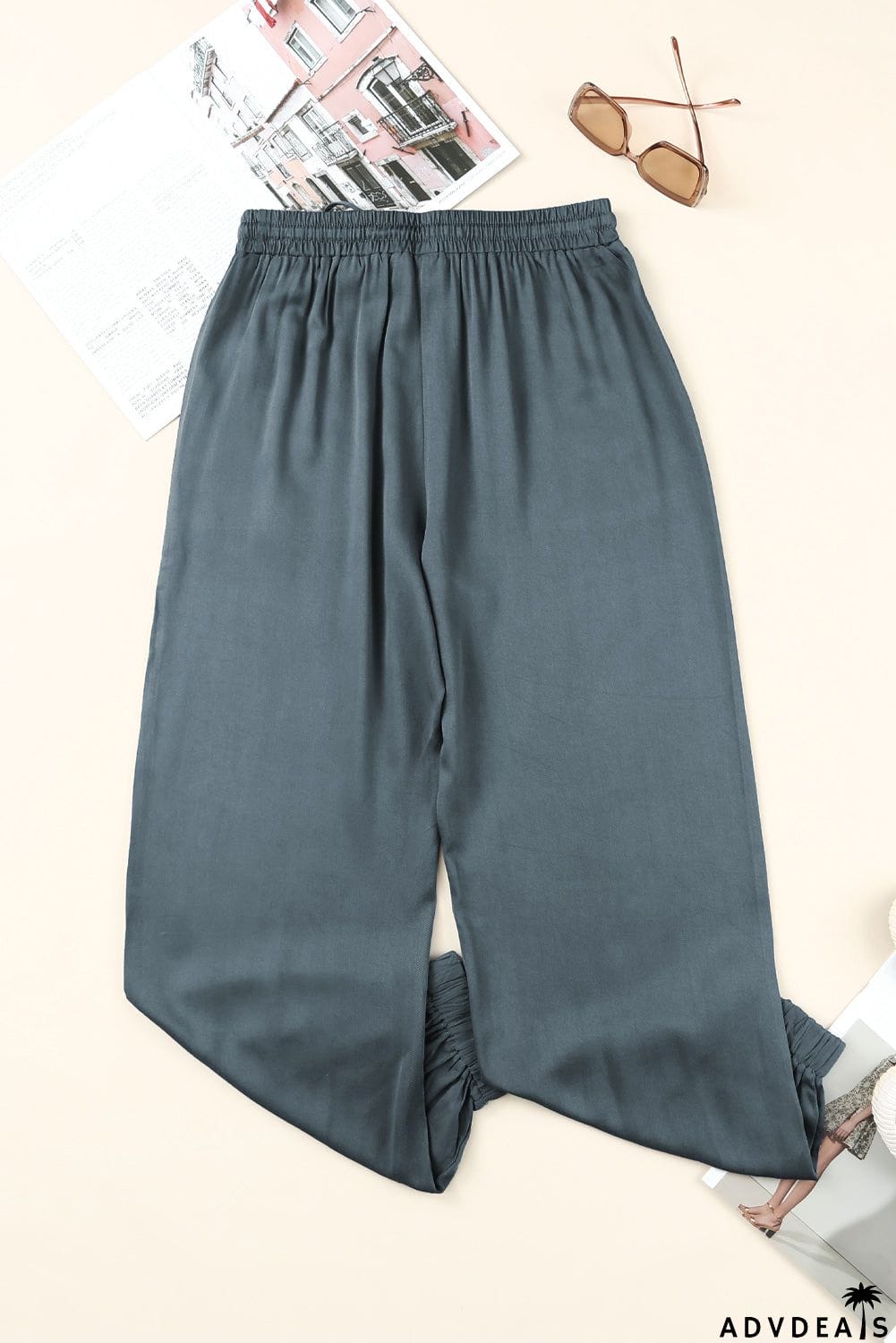 Drawstring Waist Joggers with Pockets